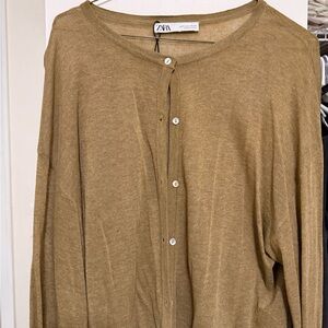 Zara Women's Brown Cardigan